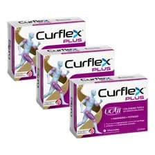 Pack X3 Suplementos Curflex Plus En Caja 30un Sin Sabor