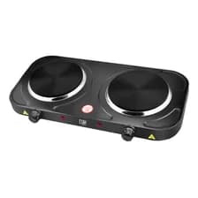 Anafe Eléctrico Cuk By Gadnic 2 Hornallas 2500w Compacto Portatil Negro