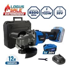 Amoladora Angular Logus 20v Inalámbrica 115mm 4.0ah Brushles 50 Azul
