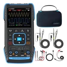 Osciloscopio Portatil Fnirsi 2c53t 2 Canales 50mhz Generador Multímetro Ac/dc True Rms 2 Sondas
