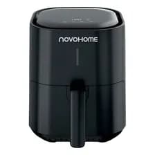 Freidora De Aire Novohome 4.5 Lts Airfryer Display Pantalla Digital Sin Aceite 1200w Nh-af 45n Color Negro