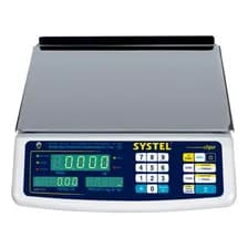 Balanza Comercial Digital Systel Clipse Con Batería 31kg Color Blanco