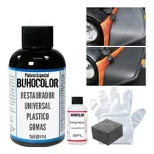 Kit Pintura Revive Color Plasticos Gastados X Acción Del Sol Color Negro