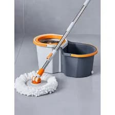 Mopa Balde Centrifugo Escurridor Apilable Limpieza Premium Negro