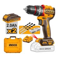 Taladro Atornillador Percutor Ingco Brushless 55nm Compa Color Naranja Frecuencia 50