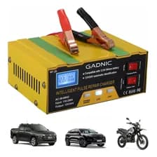 Cargador Inteligente De Batería Autos Motos Display Digital Litio