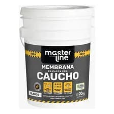 Membrana Impermeabilizante Masterline De Caucho Para Techos Y Terrazas 20 L Blanco