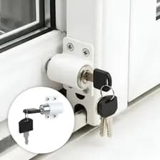 Cerradura Para Ventana Corrediza Blanca Tipo Pasador Traba Blanco