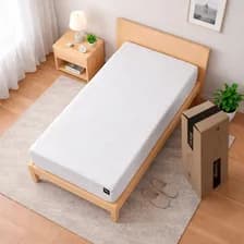 Colchón 1 Plaza Rieti By Gadnic Espuma Memory Foam Multicapa En Caja Blanco