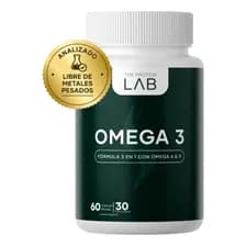 Omega 3 2000mg Libre De Metales Pesados Epa 360 Dha 240 Fish Oil Vitamina E 60 Cápsulas The Protein Lab Sin Sabor