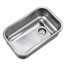 Bacha De Cocina Simple Johnson Acero Zz52/18 Gris