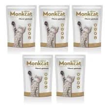Arena Sanitaria Para Gatos Monkcat Bentonita Aglomerante 4kg Por 5 Bolsas