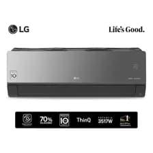 Aire Acondicionado LG Split Artcool 3000 Frío/calor Inverter Wifi - S4-w12jarpa Negro