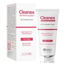 Gel Cleanex Dermolimpiador Facial Piel Grasa Y Sensible 150 Gr