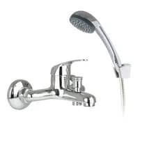 Ducha Canilla Monocomando Cromado Marca Vann Motorarg Plateado