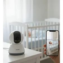Cámara De Seguridad Sansei Ssc11i Wifi 3mp 360° Visión Noct Color Blanco