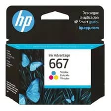 Cartucho De Tinta Hp 667 Tricolor (3ym78al)