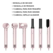 Prostyle Ion Smart-tek 5en1 Secador, Cepillo Alisador, Modela, Alisa, Riza Da Volumen Iónico 1300w Motor Bldc Rosa Rosa Claro