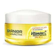 Crema Hidratante Garnier Skin Active Express Aclara 30fps 50ml Todo Tipo De Piel Día