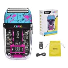 Afeitadora Eléctrica Profesional B-way Zero Bw2zero Shaver Usb Led Color Turquesa