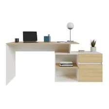 Escritorio Articulado Nordico Moderno Oficina 1 Cajon Recto O En L Funcional Flexible