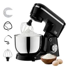 Batidora Planetaria Cuk By Gadnic Electrica Profesional 4lt 1400w Batido Uniforme 10 Velocidades Negro 50/60 Hz
