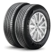 Kit X2 Neumático Continental 195/65r15 91h Powercontact 2 H Tecnología Alemana Premium