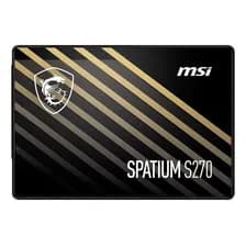 Ssd Msi Spatium S270 240gb 2.5 Sata Iii 3d Nand Pc Notebook Color Negro
