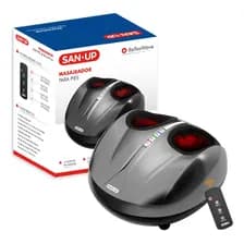 Masajeador Shiatsu Reflexwave Para Pies San-up Con 3 Niveles De Calor Y Modos De Masaje Gris