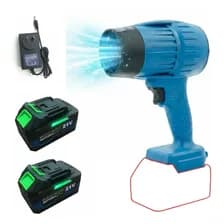 Soplador Profesional Inalambrico Brushless 2 Baterias 21v Bramer Br-027 Azul