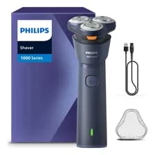 Afeitadora Eléctrica Philips Serie 1000 S1881/00 - Inalámbrica - Para Afeitado En Seco Y Humedo - Cuchillas Autoafilables Azul Oscuro