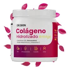 Colageno Hidrolizado Polvo + Resveratrol | Antiage Mix | Pote 360g Sabor Naranja Dr Skin