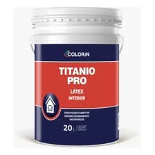 Pintura Látex Antihongos Colorín Titanio Pro 20l Blanco Interior