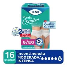Ropa Interior Tena Pants Clásico Talle G/eg X16 Unidades Large