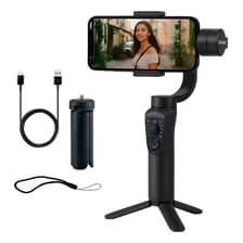 Gimbal 3 Ejes Gadnic S5b Pro Estabilizador Tripode Bt Joystick Rotación 360 Modo Fpv Phone Go Gris