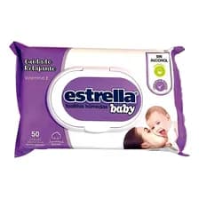 Toallitas Húmedas Estrella Baby Cuidado Relajado Para Piel Sensible 50 Unidades