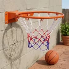 Aro De Básquet Profesional Jazak De 45 Cm Con Red Y Accesorios Para Amurar