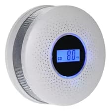 Sensor Alarma Detector De Humo Y Monoxido De Carbono Blanco