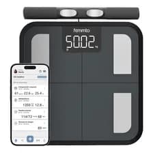 Balanza Digital Bluetooth Personal Bioimpedancia Composición Corporal Segmentada Medición Completa Negro