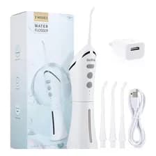 Irrigador Bucal Oral Dental Belfia Hf-1 Usb Color Blanco Water Con 3 Niveles De Presion Ideal Brackets