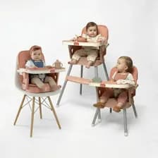 Silla Comer Bebe Motek Emily 3 En 1 Booster Cobertor Bandeja Emily Rosa