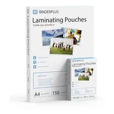 100 Hojas Para Plastificado En Caliente A4 Binderplus 150 Micrones Caja
