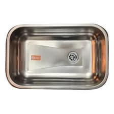 Bacha Cocina Simple Ariel 4304 Acero Inoxidable Aisi 430 Color Gris
