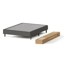 Base Sommier Box Terrenal Calm Queen 160x200 Cm Color Gris Oscuro