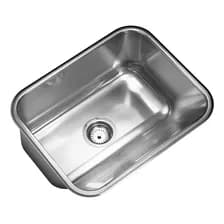 Bacha De Cocina/lavadero Simple Johnson Acero Ln50 Plateado