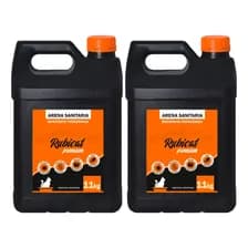 Arena Sanitaria Aglomerante Rubicat Premium De 11kg Por 2 Unidades