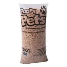 Maderitas Sanitarias Para Gatos Poopy Pets Pino X 15 Kg De Peso Neto Y 15kg De Peso Por Unidad