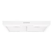 Extractor Purificador De Cocina 3v Luz Led 120w Doble Filtro Aluminio Apto Con Y Sin Salida Kanjihome Blanco Kjh-airextpuri120w