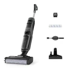 Aspiradora Vertical Rowenta Wet & Dry X-clean 4 Trapeadora Inalámbrica Color Negro Gris