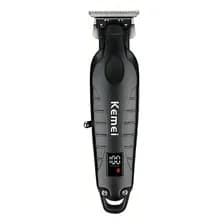 Cortadora De Pelo Inalámbrica Kemei Km 2293 Acero Inoxidable Negro